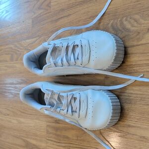 Puma Carina White Low-Top Sneakers